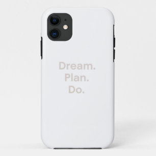 Case-Mate iPhone Case Inspirational Wall Art - "Dream. Planifiez. " - Mi