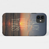 Coques Case-Mate iPhone Inspirationnel Profitez de la petite citation (Dos (Horizontal))