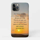 Coques Case-Mate iPhone Inspirationnelle Bible Verse Jérémie 29:11 Chrétie (Dos)