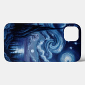 Coques Case-Mate iPhone Inspiré de Van Gogh : Édition Océan Nuit Étoilée (Verso (horizontal))