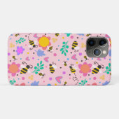Coques Case-Mate iPhone Inspiribilité Bumblebee rose Fleurs Filles mignonn (Dos (Horizontal))
