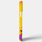 Coques Case-Mate iPhone Inspiritisme floral jaune Personnalisé (Verso / Droite)