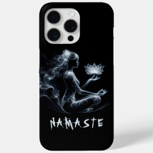 Coque iPhone 15 Pro Max Instructeur de Yoga Méditation Lotus Pose Lumineus