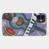 Coques Case-Mate iPhone Instruments de collage de musique peint à la main (Dos (Horizontal))