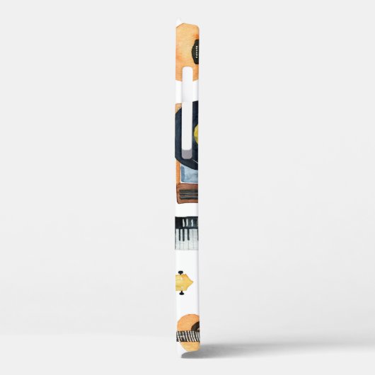 Coques Case-Mate iPhone Instruments de musique : aquarelle transparente (Verso / Gauche)
