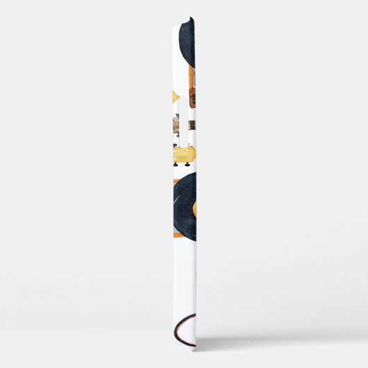 Coques Case-Mate iPhone Instruments de musique : aquarelle transparente (Verso / Droite)