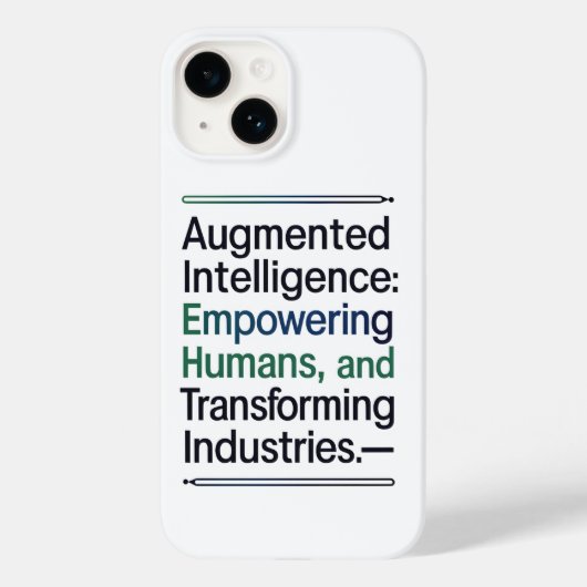 Coques Case-Mate iPhone Intelligence Augmentée - Donner du pouvoir aux hum (Verso)