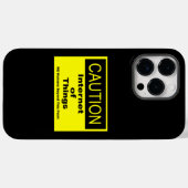 Coques Case-Mate iPhone Internet des objets IoT Avertissement Signal d'ave (Verso (horizontal))