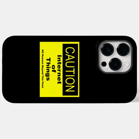 Coques Case-Mate iPhone Internet des objets IoT Avertissement Signal d'ave (Verso (horizontal))