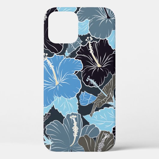 Coques Case-Mate iPhone Intersecter courbe élégant flux d'hibiscus stylisé (Verso)