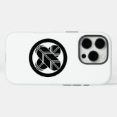 Coques Case-Mate iPhone Intersecting hawk feathers (Verso (horizontal))