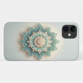 Coques Case-Mate iPhone Intricate Layered Geometric Bloom - Modern Teal &  (Dos (Horizontal))
