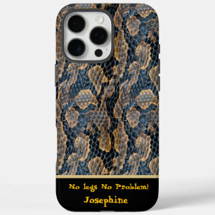 Coques iPhone 16 Pro Max Intriguant les motifs de la peau de serpent dans l