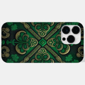 COQUES Case-Mate iPhone INTRIQUER LES SHAMROCKS IRLANDAIS VERTS SOMBRES (Verso (horizontal))