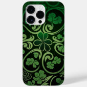 COQUES Case-Mate iPhone INTRIQUER LES SHAMROCKS IRLANDAIS VERTS SOMBRES (Verso)