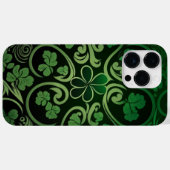 COQUES Case-Mate iPhone INTRIQUER LES SHAMROCKS IRLANDAIS VERTS SOMBRES (Verso (horizontal))