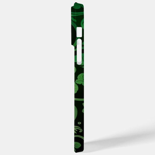 COQUES Case-Mate iPhone INTRIQUER LES SHAMROCKS IRLANDAIS VERTS SOMBRES (Verso / Gauche)