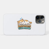 Coques Case-Mate iPhone Introvert Cat Mode Funny  (Dos (Horizontal))