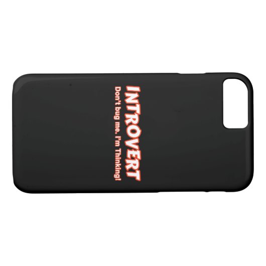 Coques Case-Mate iPhone Introvert - Ne me bourre pas Je pense (Dos (Horizontal))