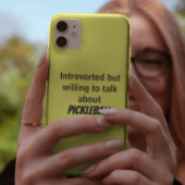 Coques Case-Mate iPhone Introverted mais prêt à parler Pickleball Funny