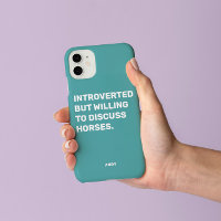 Introverti drôle mais prêt à discuter des chevaux