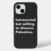 Introverti mais prêt à discuter de la Palestine