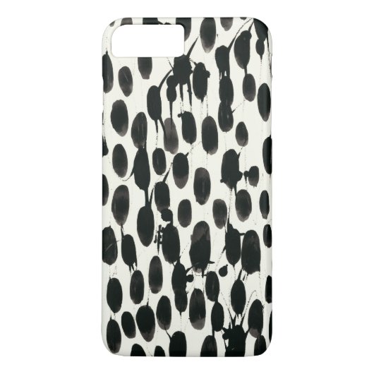 Coques Case-Mate iPhone Invariable I | Aquarelle noire (Dos)
