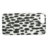 Coques Case-Mate iPhone Invariable I | Aquarelle noire (Dos (Horizontal))