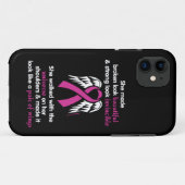 Coques Case-Mate iPhone Invincible/Son...Cancer du sein (Dos (Horizontal))