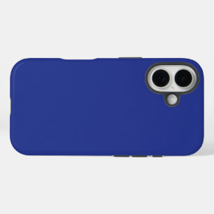 Coques iPhone 16 Invitation de mariage minimal audacieuse en bleu p