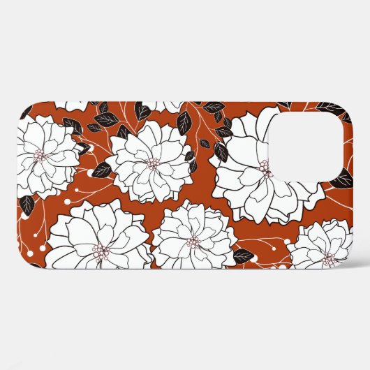 Coques Case-Mate iPhone Invitation florale : Mariage Abstrait (Verso (horizontal))