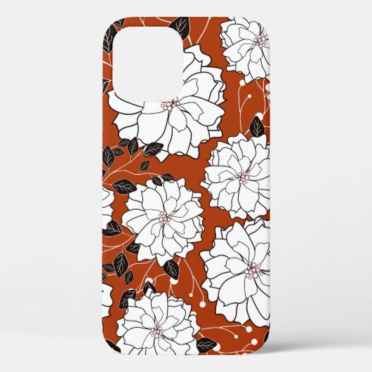 Coques Case-Mate iPhone Invitation florale : Mariage Abstrait (Verso)