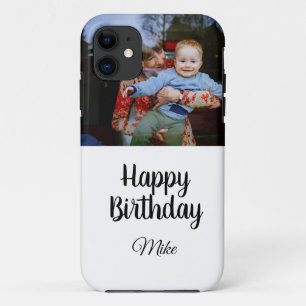 Case-Mate iPhone Case invitation photo personnalisée simple joyeux anniv