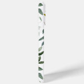 Coques Case-Mate iPhone iPad Feuille tropical Eucalyptus vert monogramme (Verso / Droite)