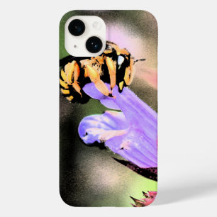 Coque Pour iPhone 14 Ipha d'abeille et de fleur