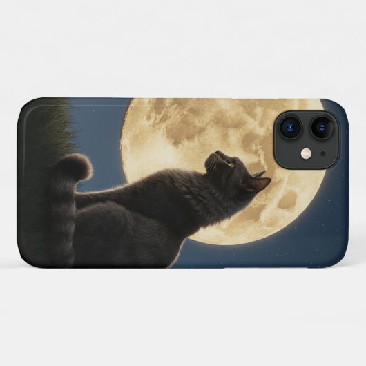 Coques Case-Mate iPhone iPhone 11 cat and moon phone case (Dos (Horizontal))