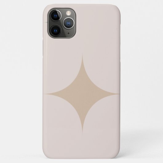Coques Case-Mate iPhone Iphone 11 pro max Lumière Brown avec centre Star (Dos)