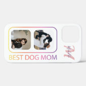 Coques Case-Mate iPhone iPhone 12 Modèle photo Best Dog Mom (Verso (horizontal))