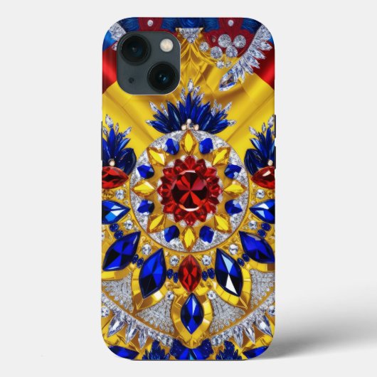 Coques Case-Mate iPhone iPhone 13 Coque-Mate avec couleurs roumaines (Verso)