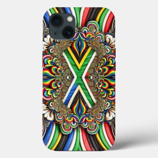 Coques Case-Mate iPhone iPhone 13 Coque-Mate avec couleurs sud-africaines (Verso)