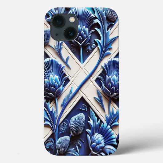 Coques Case-Mate iPhone iPhone 13 Coque-Mate avec Scottish Thistles Design (Verso)