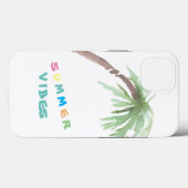 Coques Case-Mate iPhone iPhone 13 Vibes été Palm Tree (Verso (horizontal))