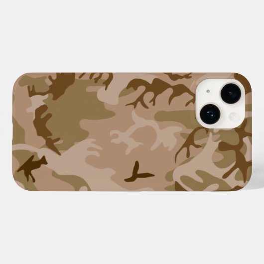 Coques Case-Mate iPhone iPhone 14 Coque-désert Camo (Verso (horizontal))