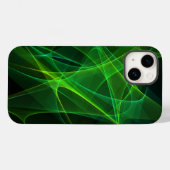 Coques Case-Mate iPhone iphone 14 coques abstraits noir vert (Verso (horizontal))