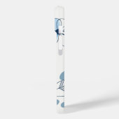 Coques Case-Mate iPhone iPhone 14 Fleurs Coque-Bleu (Verso / Gauche)