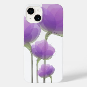 Coque Pour iPhone 14 iPhone 14 Fleurs Coque-violet