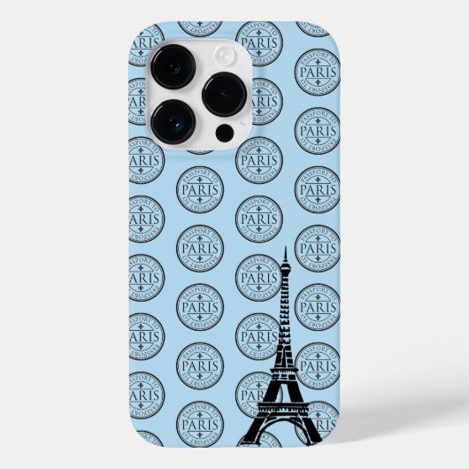 Coques Case-Mate iPhone iPhone 14 Pro Coque-Passeport à Paris (Verso)