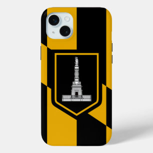 Coque iPhone 15 Mini iPhone 15 Plus Coque-Mate, drapeau Baltimore