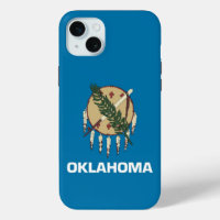 iPhone 15 Plus Coque-Mate, drapeau de l'Oklahoma