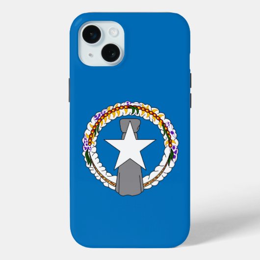 Coques Case-Mate iPhone iPhone 15 Plus Coque-Mate, drapeau de Mariana du N (Verso)